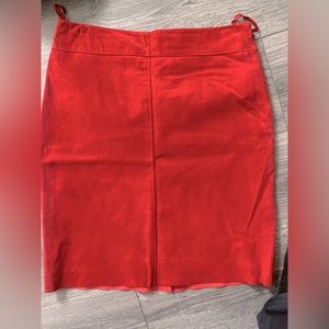 Express suede leather skirt